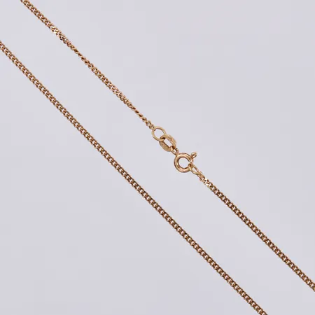 Kedja Pansar, längd ca 43cm, bredd ca 1mm, 18K Vikt: 3,9 g