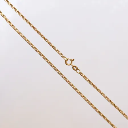 Kedja Pansar, längd 40cm, bredd 2mm, Balestra, 18K.  Vikt: 7,4 g