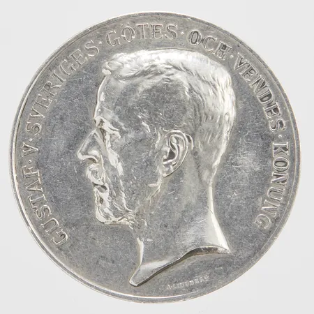 Medalj, prisbelöning, Gustaf V Sveriges Götes Och Vendes Konung, För Hästafvelns Främjande, 1930, Ø43,3mm, 999/1000 Vikt: 40,1 g