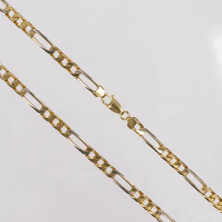 Kedja, Figaro, längd 47cm, bredd 5,3mm, 18K Vikt: 36,4 g