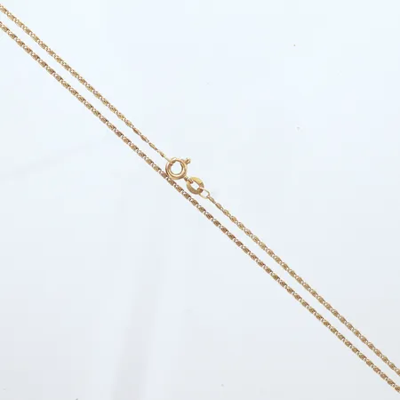 Kedja, längd 41cm, bredd 1,4mm, 18K Vikt: 2,5 g