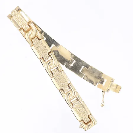 Armband, längd 20cm, bredd 12mm, 14K Vikt: 17,7 g