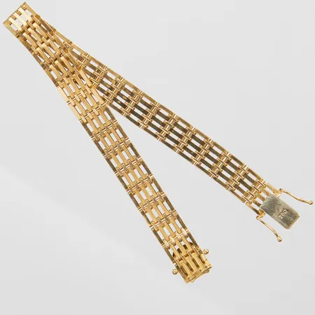 Armband, längd: 19,2cm, bredd: 9,5mm, 18K Vikt: 25,3 g