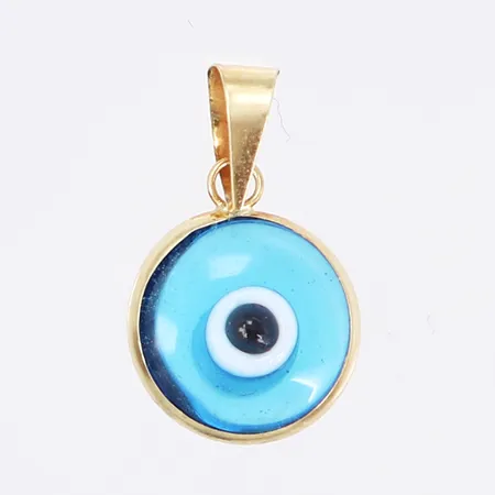 Hänge, onda ögat, 10x15mm, 14K Vikt: 0,6 g