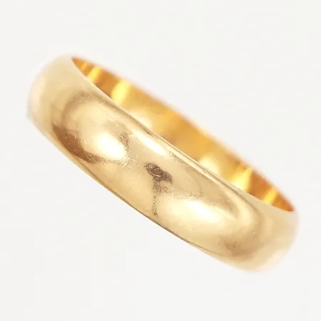 Ring slät, stl 19½, bredd: 5mm, gravyr, 18K Vikt: 5,5 g