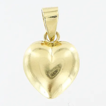 Hänge hjärta, 9x15mm, 9K Vikt: 0,2 g