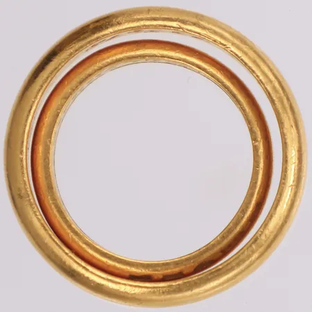 2 Ringar, gravyr, 23K  Vikt: 12,3 g