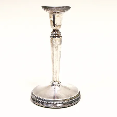 Ljusstake, 16,5cm, fylld botten, bruttovikt  242,6g, silver 830/1000.