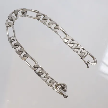 Armband Figaro 20cm bredd 7mm, med slitage, silver 925/1000 Vikt: 25,6 g
