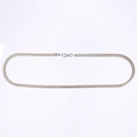 Kedja, längd 38, bredd 4mm, oputsad, silver 925/1000 Vikt: 11,7 g