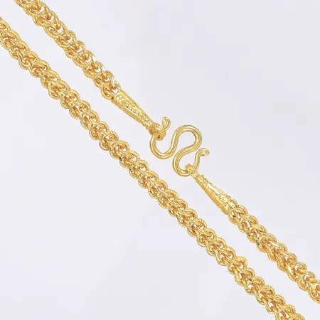 Kedja, längd 45cm, bredd 4mm, 23K Vikt: 30,3 g