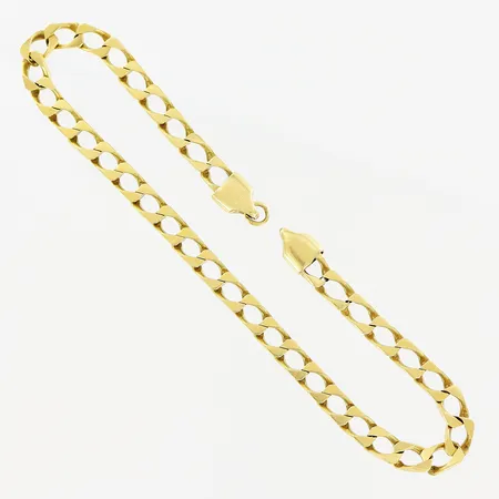 Armband Pansar, 22cm, bredd 4,5mm, slitage, lås saknas, 18K Vikt: 14,5 g