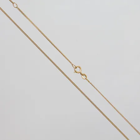 Kedja, Pansar, längd: 44,9+50,2cm, bredd: 1mm, 18K Vikt: 2,4 g