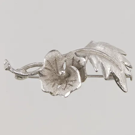 Brosch, 45x20mm, 925/1000 silver, 6,3g.