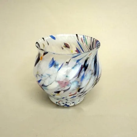 Ljuslykta, Skruf Sweden, design Lisa Larson, Ø7,5cm, höjd 7,5cm, etikettmärkt, sliten box