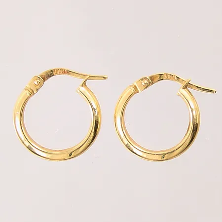 Ett par örhängen creoler, Ø11,2mm, bredd: 3mm, 18K  Vikt: 1,5 g