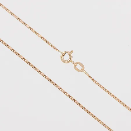 Collier Pansar, längd ca 48 cm, bredd ca 1.2 mm, 9k. Vikt: 2,2 g