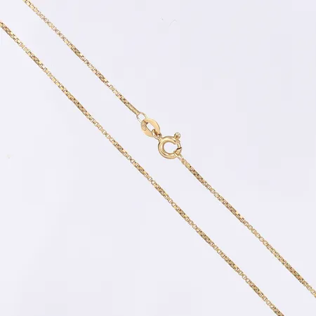 Halskedja Venezia, 38,5cm, bredd 1mm, 18K Vikt: 3,2 g