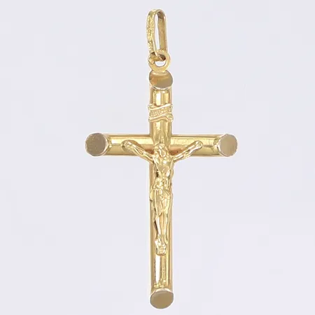 Hänge krucifix, längd inkl ögla 40mm, 20mm, 18K Vikt: 2,5 g