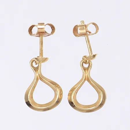 Ett par örhängen, 18x10mm, 18K Vikt: 1,1 g