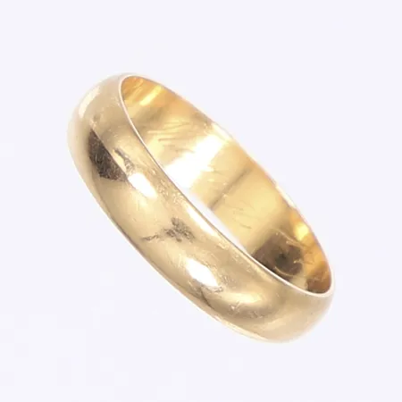 Ring slät, stl 20, bredd 5mm, personlig gravyr, 18K Vikt: 5,1 g