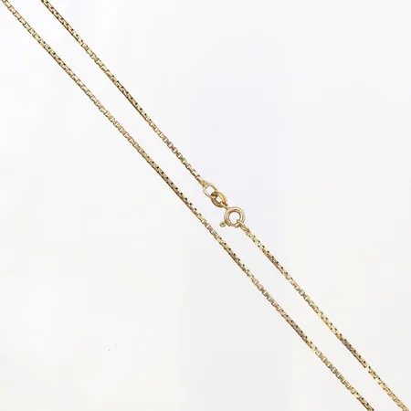 Kedja, Venezia, längd 40cm, bredd 1mm, 18K guld  Vikt: 5,7 g