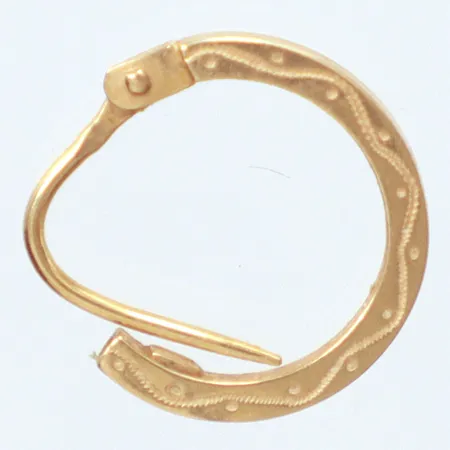 Singelörhänge 13mm, 18k  Vikt: 0,4 g