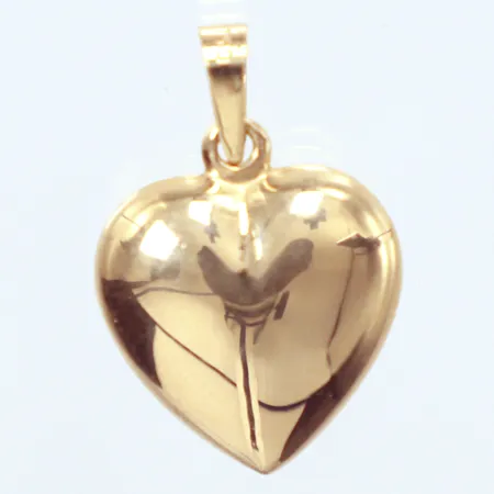 Hänge hjärta, längd 2cm, bredd 14,4mm, Guldfynd, 18K Vikt: 1,1 g