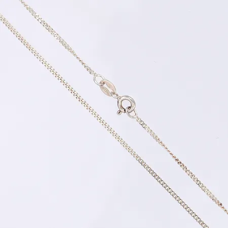 Halskedja pansar, 38cm, bredd 1mm, silver 925/1000 Vikt: 2,1 g