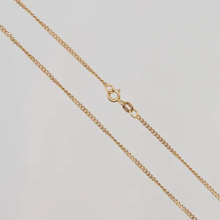 Kedja, pansarlänk, 62,5cm, bredd: 1,7mm, Balestra, 18K, 6,9g.