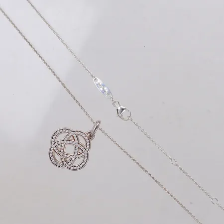 Kedja med hänge, Thomas Sabo, ställbar längd 37,5, 39,5 & 42cm, bredd 1,1mm, hängets mått 24,8x17,3mm, etui, silver 925/1000 Vikt: 4,2 g