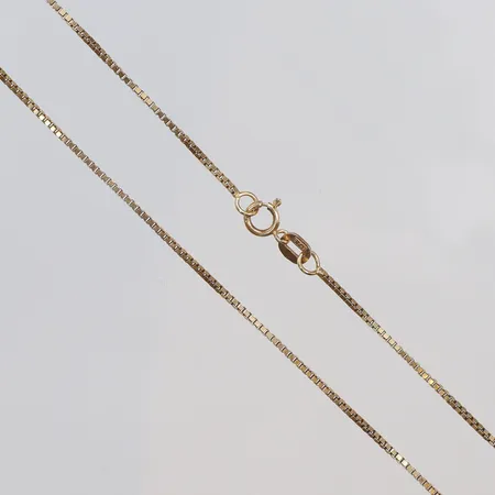 Halskedja Venezia, längd 50cm, bredd ca 1mm, GFAB, 18K Vikt: 3,7 g