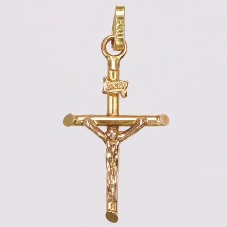 Hänge, krucifix, 32mm, 14K  Vikt: 1 g