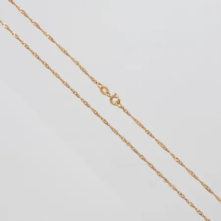 Kedja, Singapore, längd: 40cm, bredd: 1,6mm, Balestra, 18K Vikt: 2,6 g