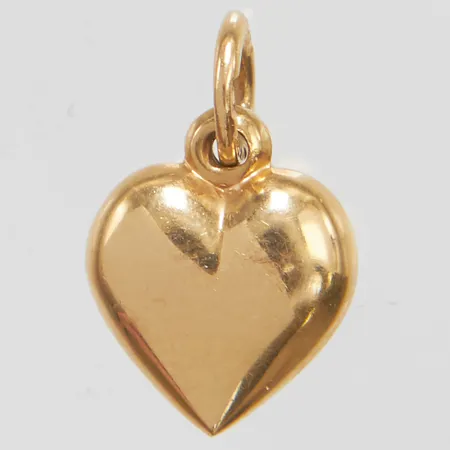 Hänge, hjärta, 13,2x8,3mm, svenska stämplar, 18K Vikt: 0,5 g