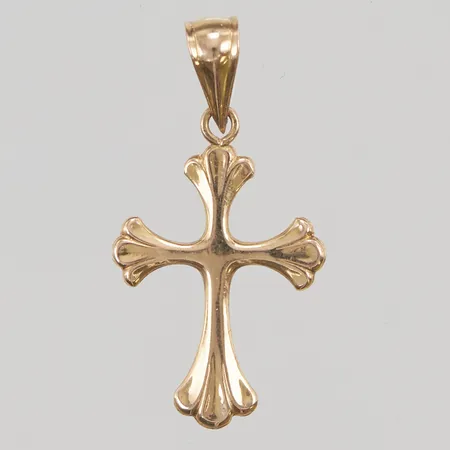 Hänge, kors, 30x15mm, 18K, 0,9g.