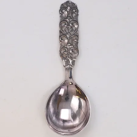 Sked, längd 16,5cm, Norge, silver 830/1000 Vikt: 45,7 g