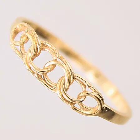 Ring Bismarck, stl 16½, bredd 1-4mm, 18K  Vikt: 1,2 g