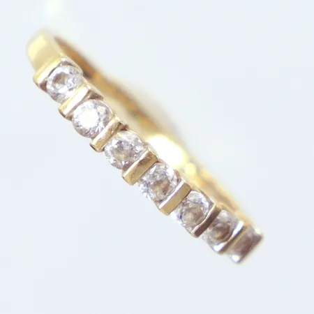 Ring vita stenar Ø18½, 18k Vikt: 2,7 g