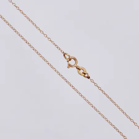 Kedja ankarlänk, längd: ca 48,5cm, bredd: ca 1mm, 18K  Vikt: 1,7 g