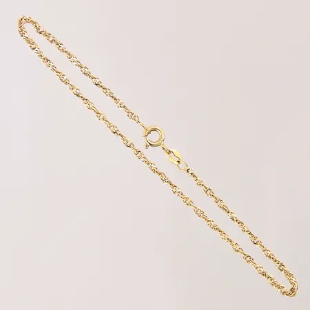 Armband Singapore, längd: 18cm, bredd: 1,2mm, 18K  Vikt: 1,4 g