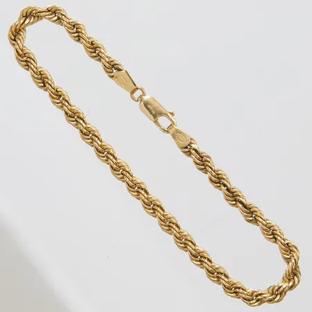 Armband, ihålig Cordell, längd: 19,5cm, bredd: 4,3mm, UnoAErre, 18K Vikt: 5,3 g