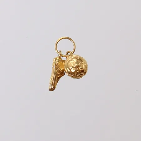 Hänge, 14x9mm ink ögla, 18K.  Vikt: 0,6 g