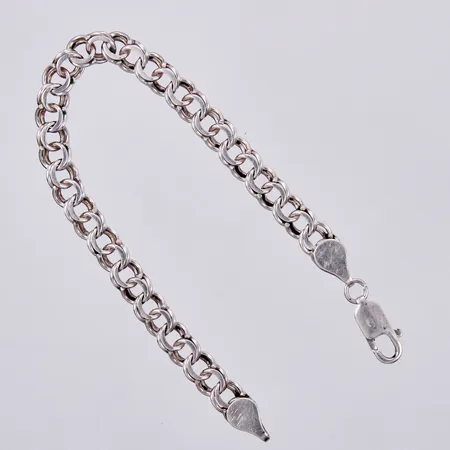 Armband Bismarck, längd ca 19,2cm, bredd ca 7mm, 925/1000 silver Vikt: 13,3 g