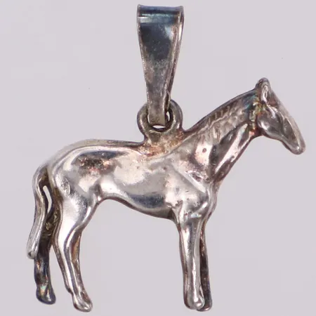 Hänge häst, längd 19,4mm, bredd 17,8mm, silver 925/1000 Vikt: 2 g