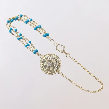 Armband med stenar, längd 16,5-17cm, bredd 2,5-14mm, Silver 925/1000.  Vikt: 3 g