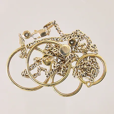 Diverse silversmycken, defekt, silver 925/1000 Vikt: 10,1 g