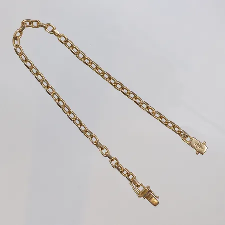 Armband, Ankare, 22cm, bredd 4mm, balestralås, S&CO, 18K Vikt: 14,3 g
