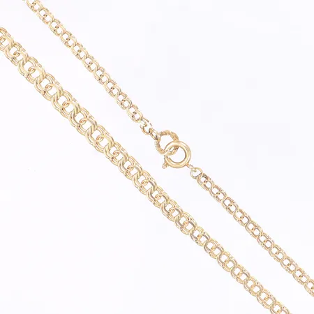 Halskedja doserad Bismarck, längd 44cm, bredd 3-6mm, 18K Vikt: 9,7 g