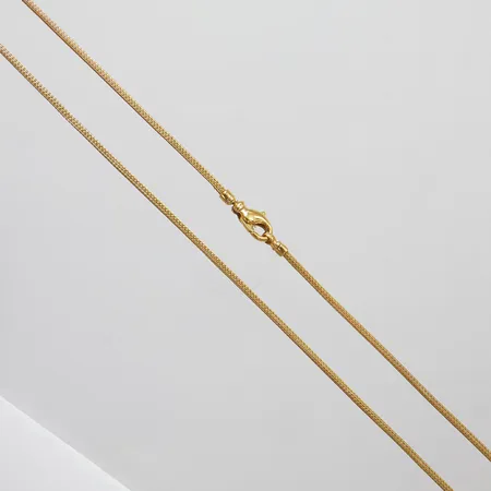 Kedja, längd: 42,2cm, bredd: 1,5mm, defekt, ojämn kedja, 18K Vikt: 5,9 g